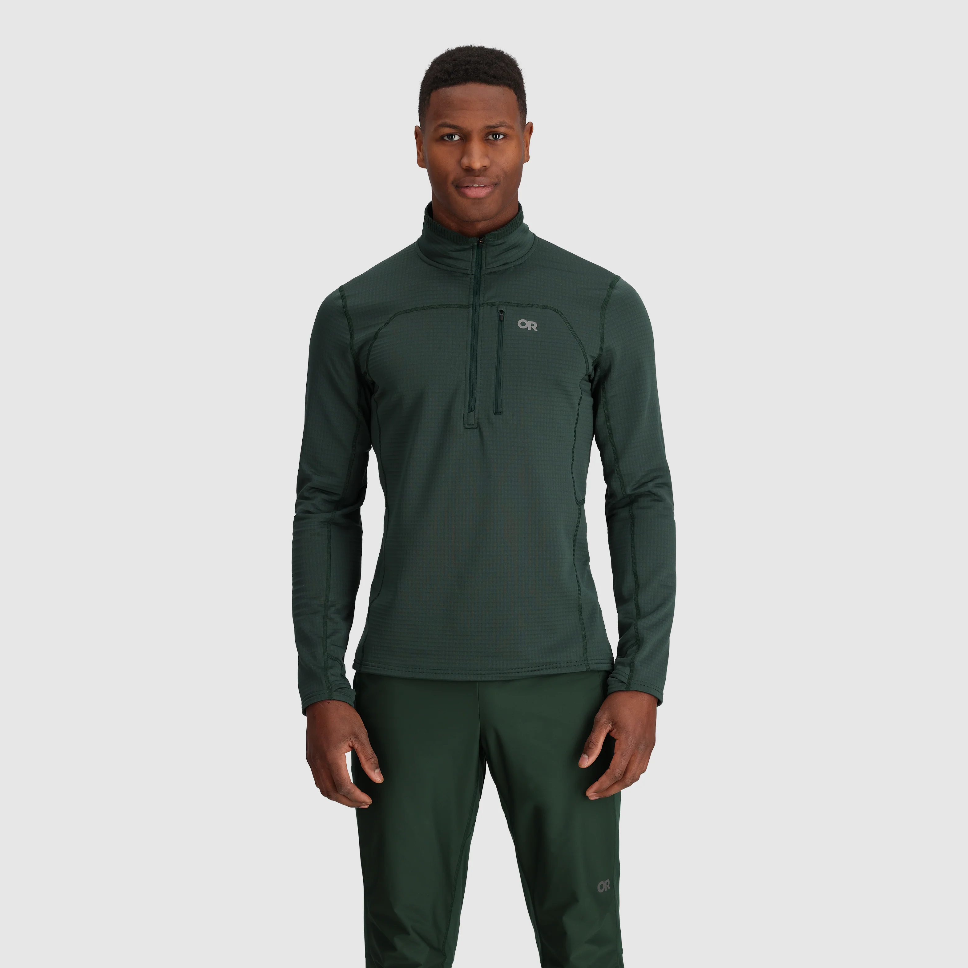 Men's Vigor Grid Fleece Half Zip - Image 11