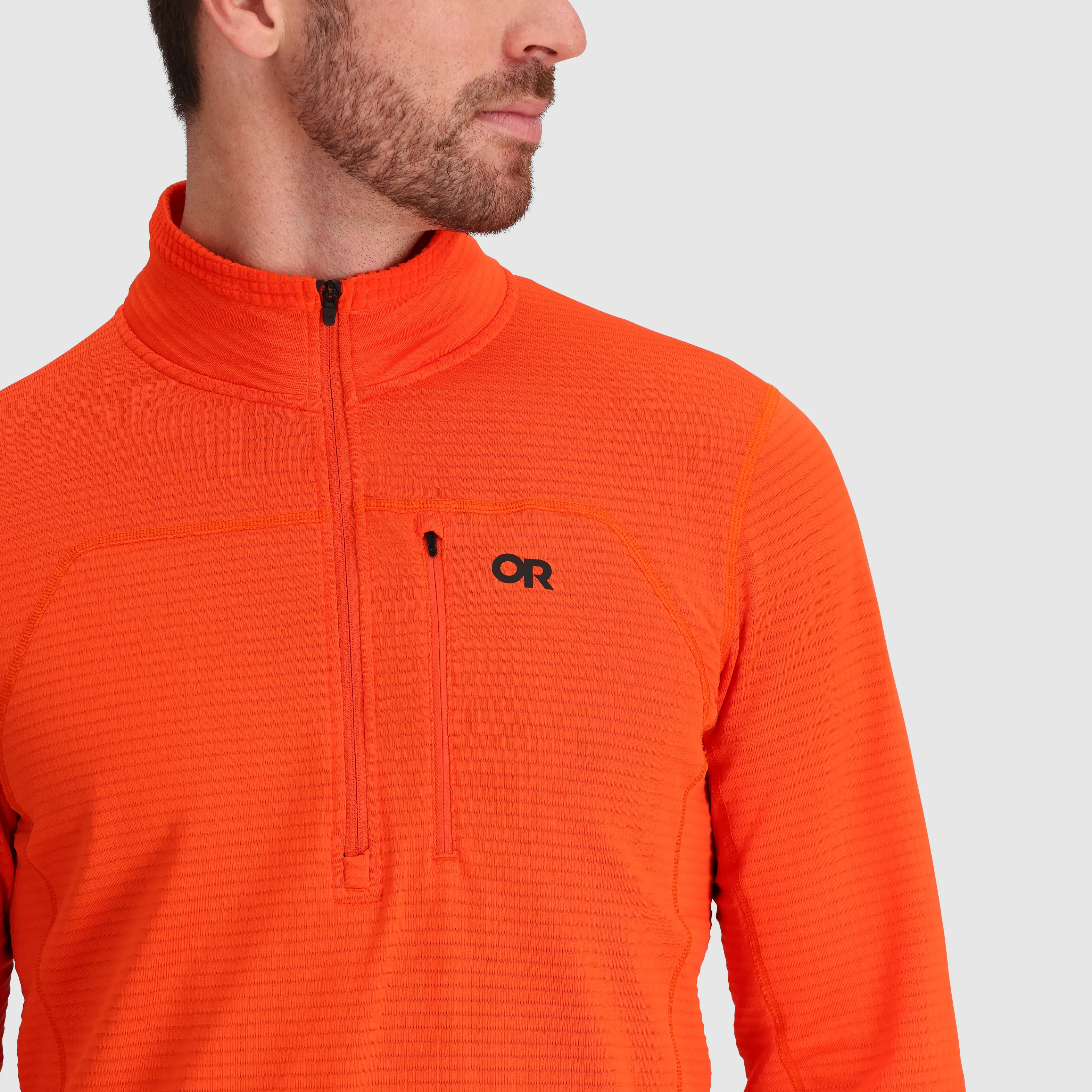 Men's Vigor Grid Fleece Half Zip - Image 20