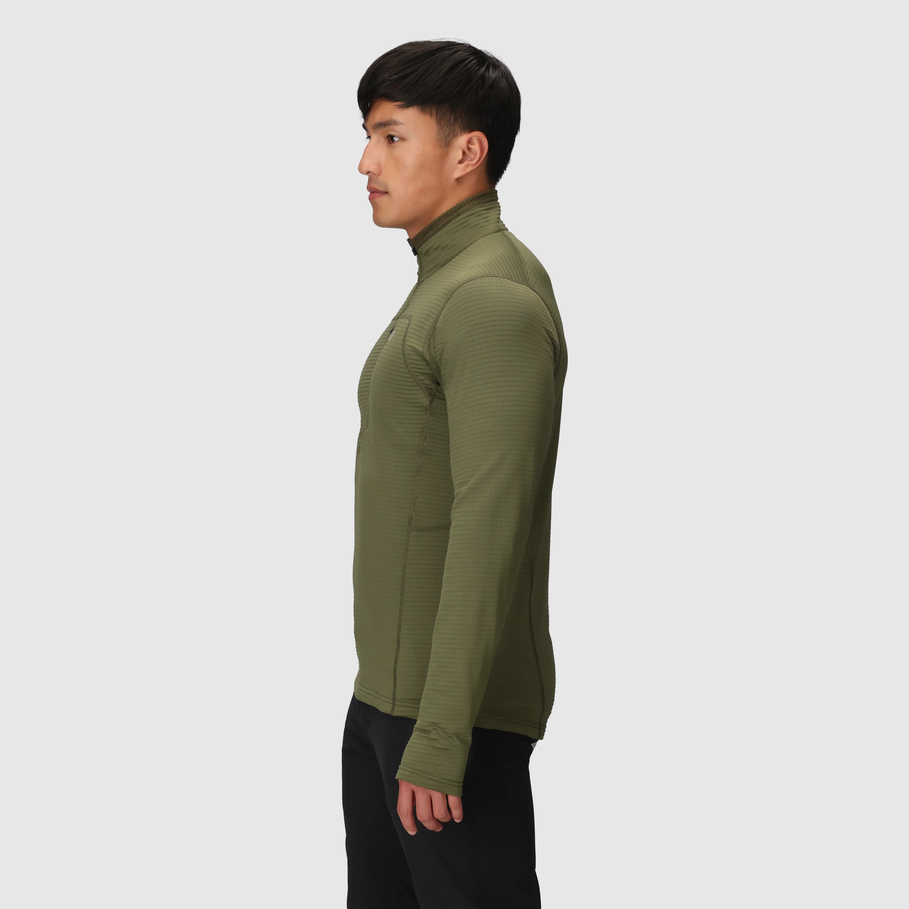 Men's Vigor Grid Fleece Half Zip - Image 4