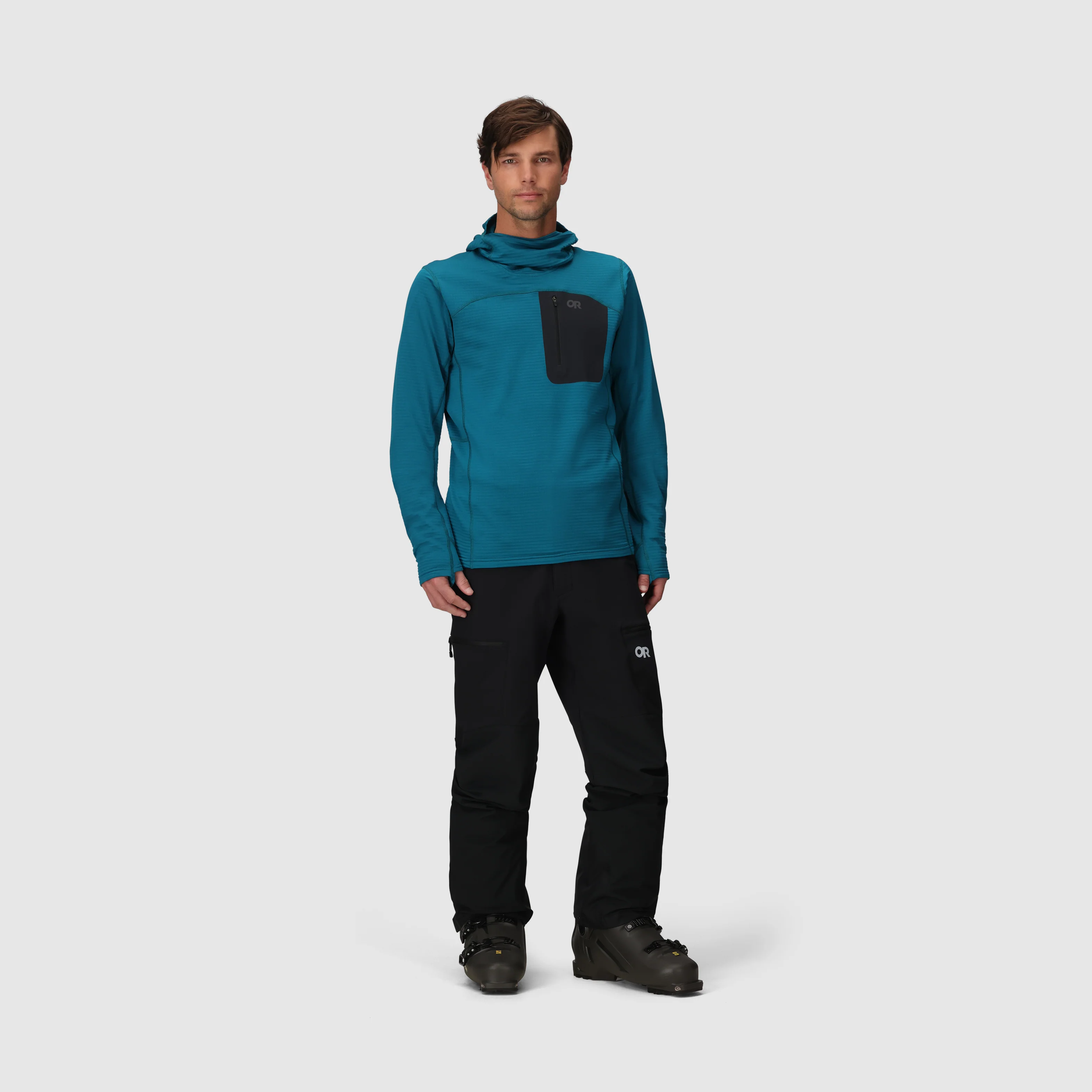 Men's Vigor Grid Fleece Pullover Hoodie - Image 10