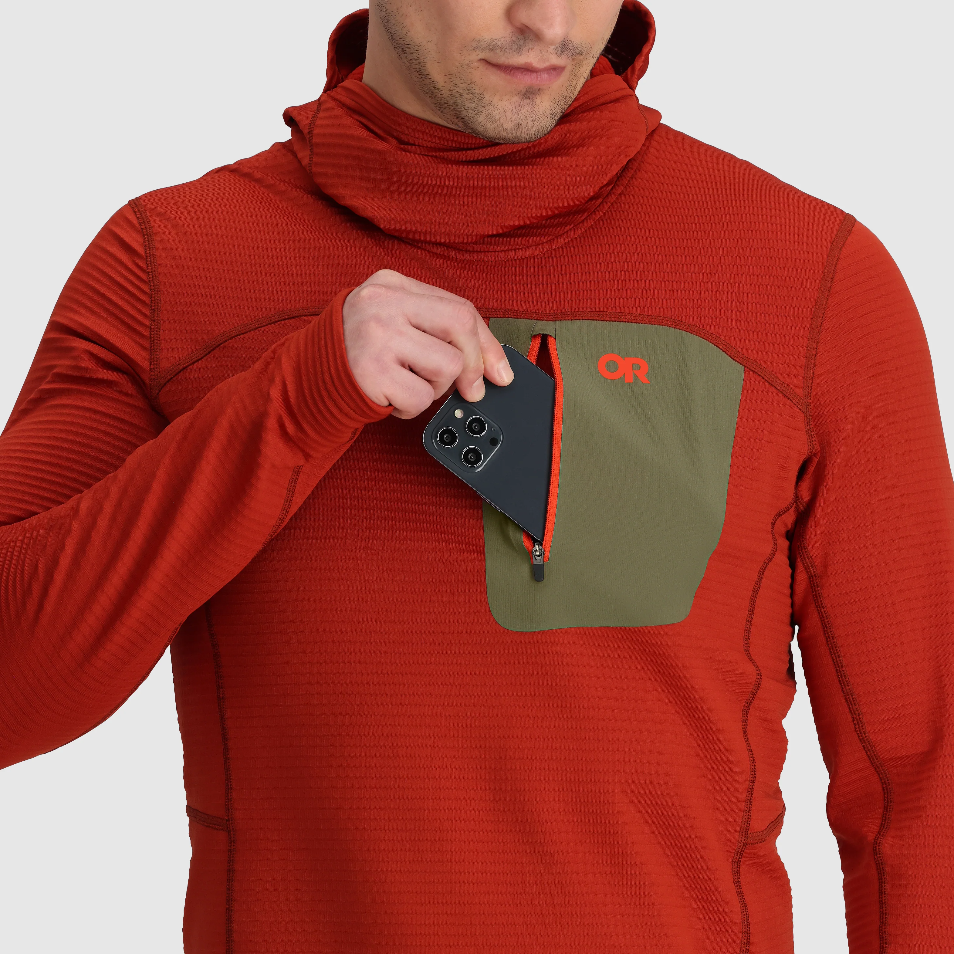Men's Vigor Grid Fleece Pullover Hoodie - Image 33