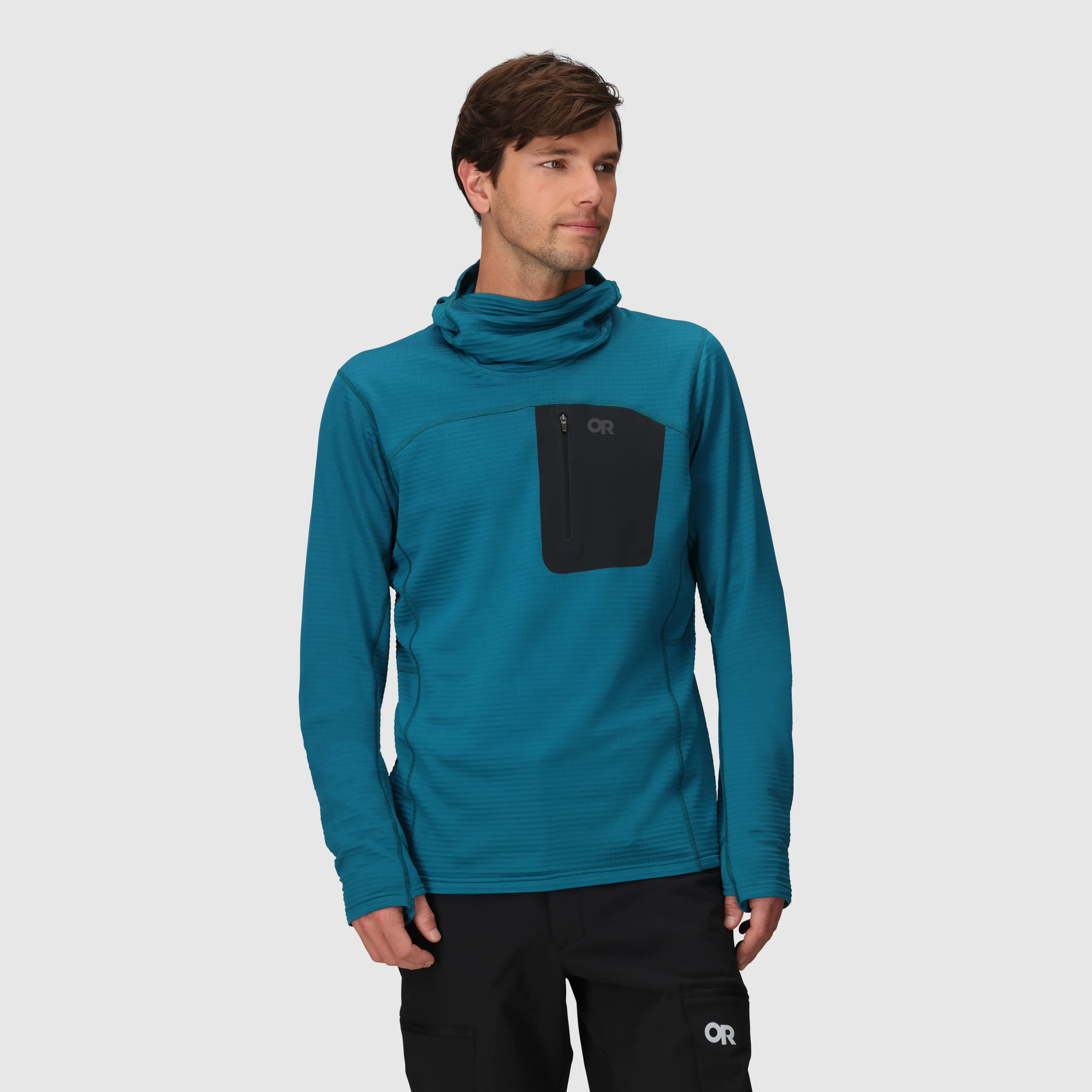Men's Vigor Grid Fleece Pullover Hoodie - Image 7