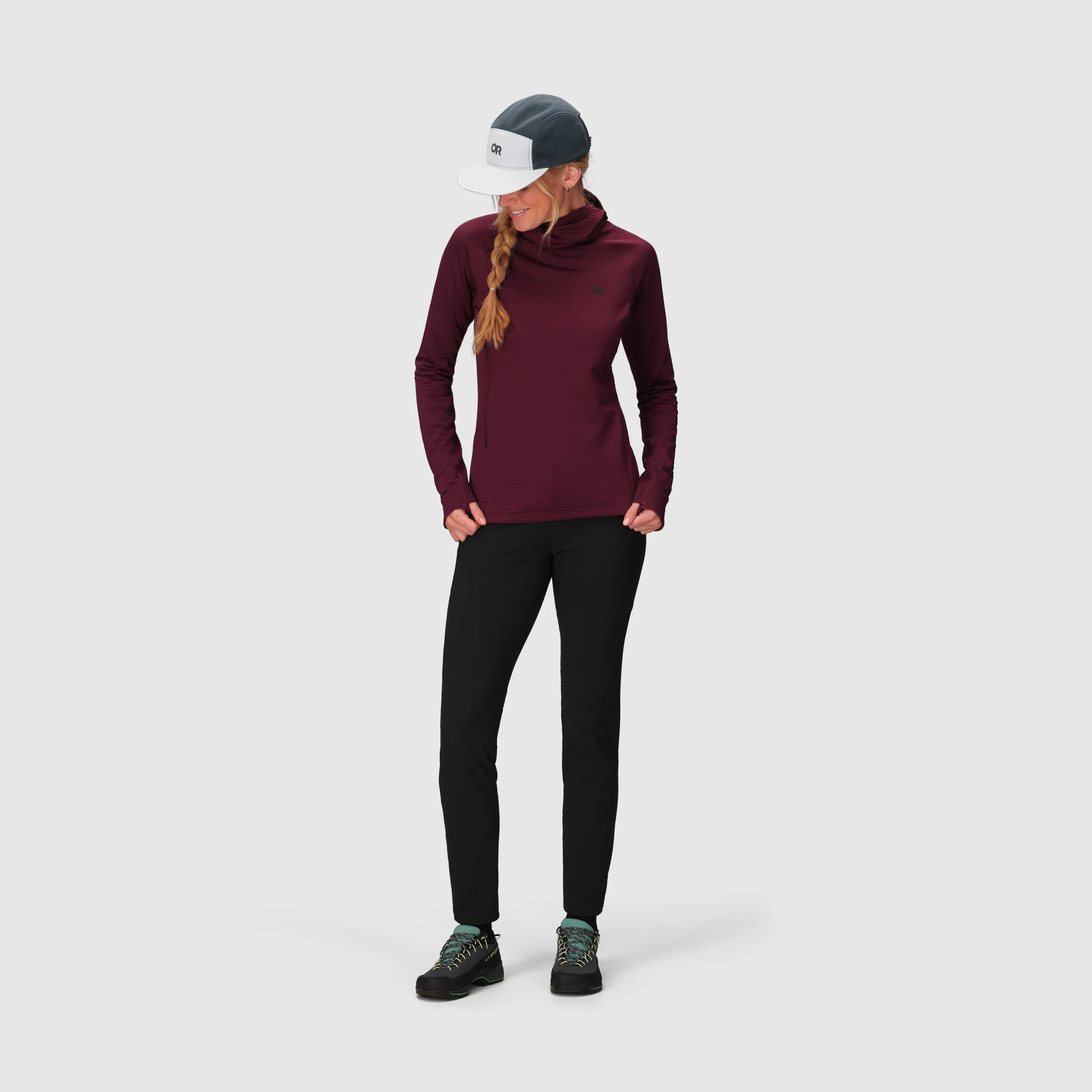Women's Vigor Grid Fleece Pullover Hoodie - Image 9
